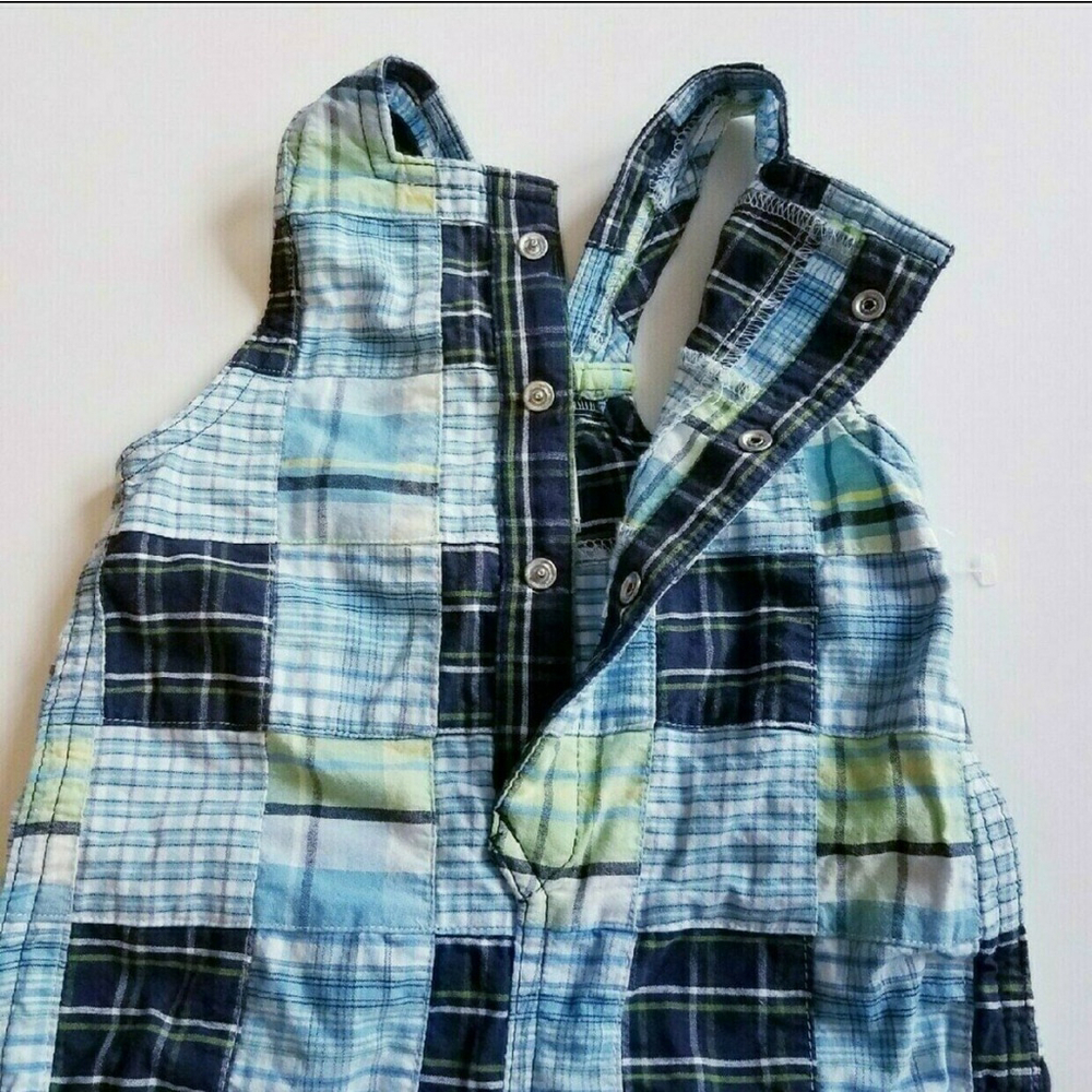 Old Navy Vintage Cotton Patchwork Romper 3/6M - Picture 9 of 9